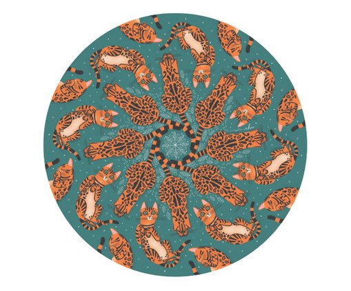 Sousplat Impermeável Mandala Petróleo