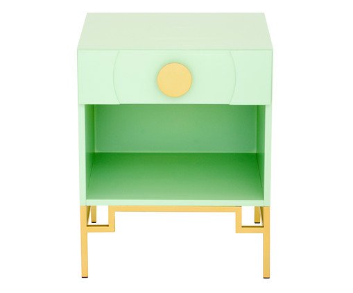 Mesa de Cabeceira Cerchio D'Oro com Nicho - Mint