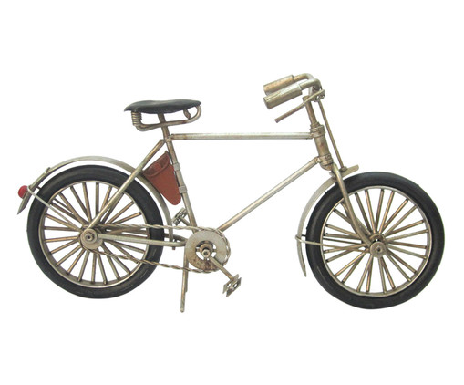 Adorno Miniatura Bicicleta Prateada