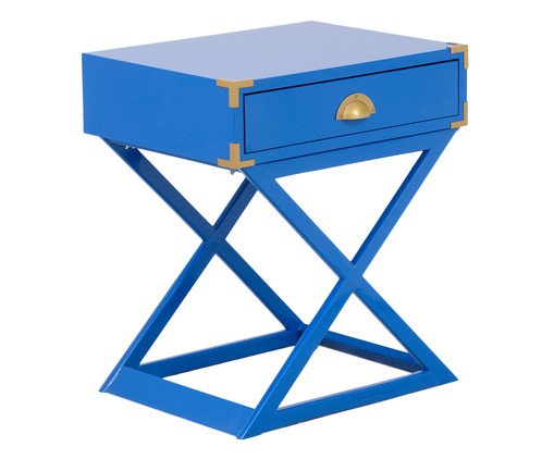 Mesa Lateral Cross Azul Klein