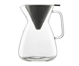 JARRA DE VIDRO PARA CAFÉ COM FILTRO EM AÇO INOX 400ML - JARRA DE VIDRO PARA  CAFÉ COM FILTRO EM AÇO INOX 400ML - TODOS