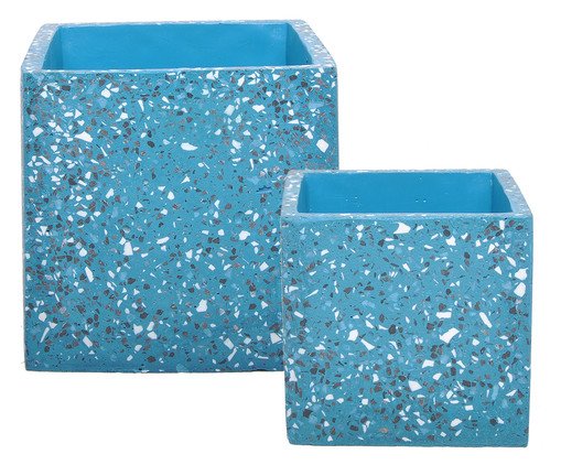 Jogo de Vasos Square Jersey Azul