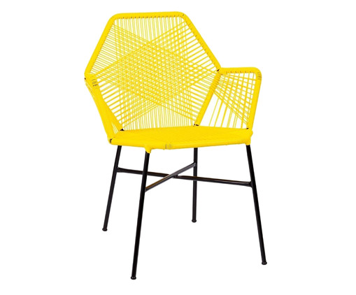 Cadeira de Fibra Sintética Tropicalia - Amarelo