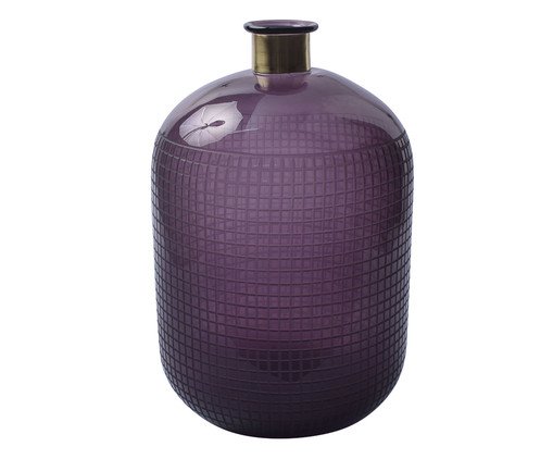 Vaso Manuci Roxo e Dourado