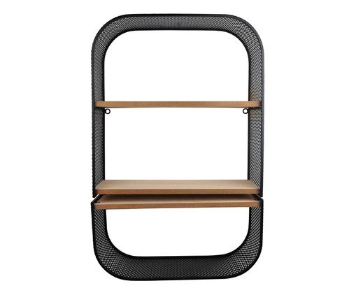 Prateleira Oliv Preto e Marrom