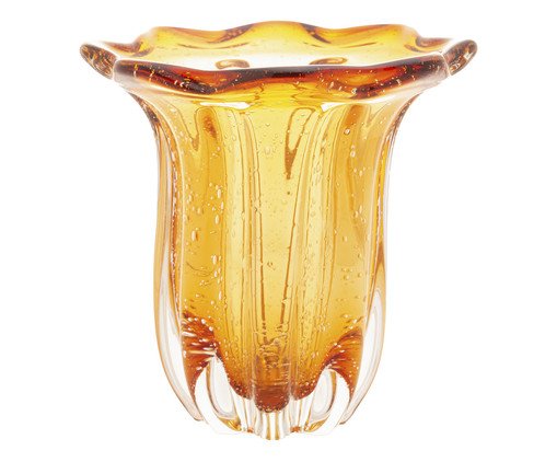 Vaso Italy Petal Âmbar