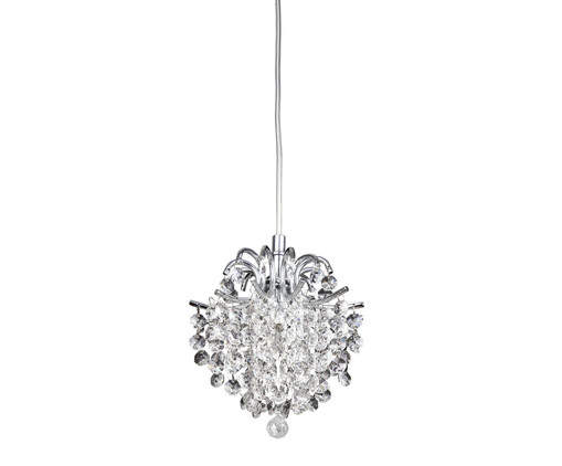 Lustre em Cristal Fiore Transparente Bivolt