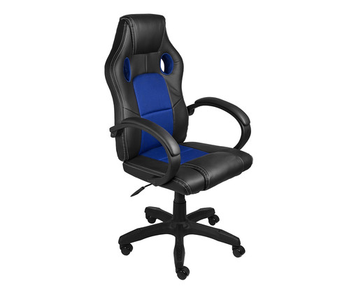 Cadeira Gamer com Base Rodízio Raptor Azul