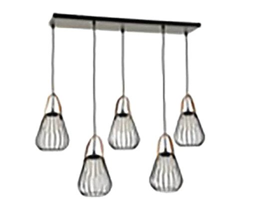 Pendente de Iluminacao com Cúpulas Preto