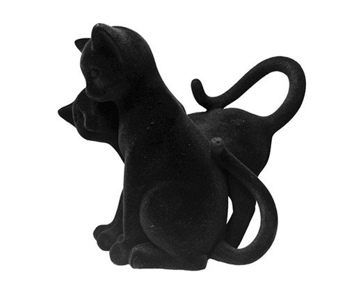 Adorno Casal Gato Preto