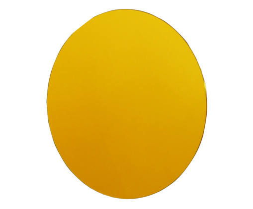 Espelho Bola Amarelo - 50cm