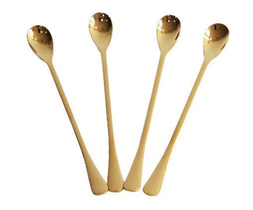 Jogo de Mexedor de Drink em Inox Dourado