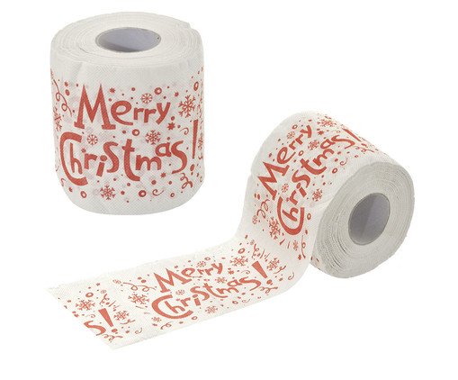 Rolo de Papel Higiênico Merry Christmas