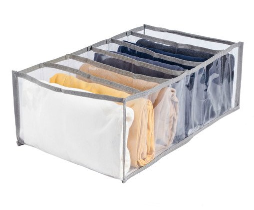 Organizador Colmeia Cristal Premium M1 Cinza