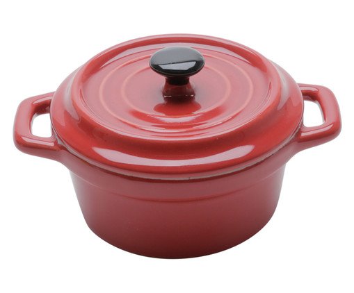 Mini Cocotte em Porcelana Fill - Vermelha Mini Cocotte em Porcelana Fill - Vermelha