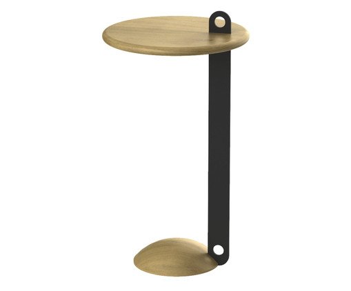 Mesa Lateral Curve Maior Freijo e Preto Mesa Lateral Curve Maior Freijo e Preto