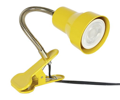 Luminária Presilha Garra Mini Amélia Amarela - Hometeka