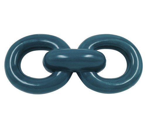 Objeto Decorativo em Cerâmica Achosta Azul
