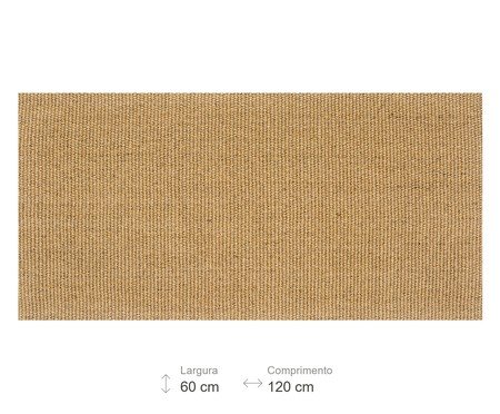 Tapete em Sisal com Dobra Virada Amazonas - Bege | Westwing