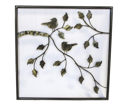 Galhos Árvore com Pássaros de Parede Preto