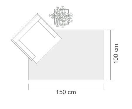 Tapete em Sisal com Dobra Virada Boucle - C18 | Westwing