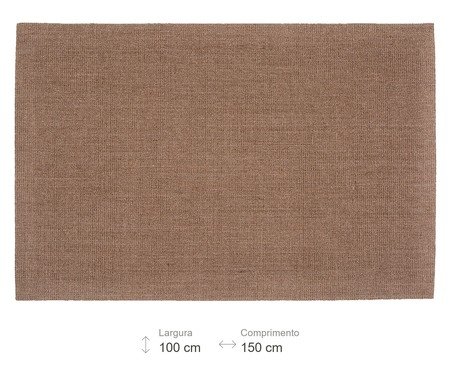 Tapete em Sisal com Dobra Virada Boucle - Cy | Westwing