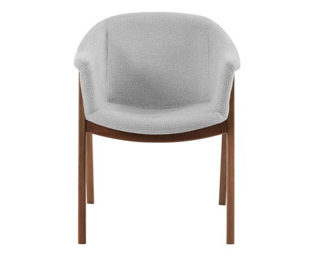 Poltrona Estofada Pagu com Base de Madeira para Sala ou Quarto | Westwing