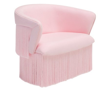 Poltrona Wind com Franjas - Rosa | WestwingNow