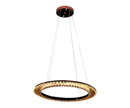 Pendente em Cristal Orbit Rose Gold Led Bivolt