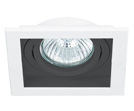 Spot Embutido Conecta Quadrado Preto e Branco Bivolt | Westwing