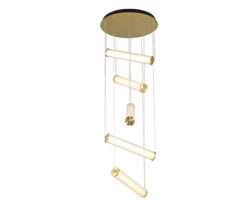 Pendente Lampe Dourado e Branco, Branco | WestwingNow