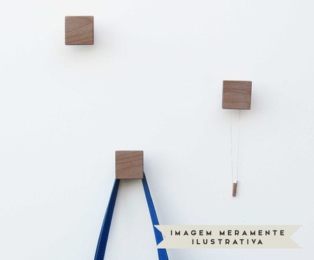 Jogo de Ganchos Square Natural | Westwing