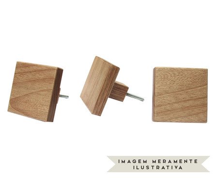 Jogo de Ganchos Square Natural | Westwing