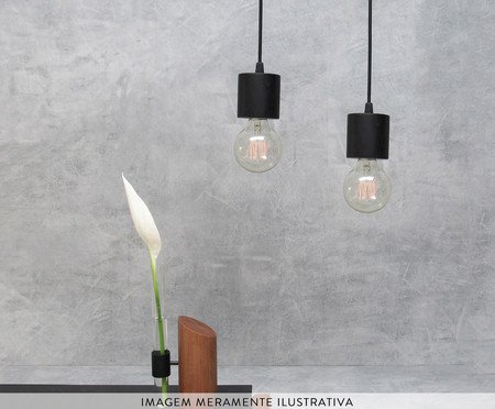 Pendente Cordel Ebanizado Bivolt | Westwing