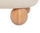 Poltrona Ball Feet em Boucle Aveludado Branco, Branco | WestwingNow