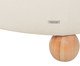 Poltrona Ball Feet em Boucle Aveludado Branco, Branco | WestwingNow