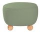 Puff Ball Feet em Boucle Aveludado Verde, Verde | WestwingNow