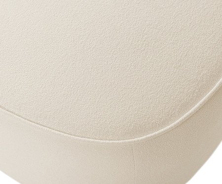 Puff Ball Feet em Boucle Aveludado Branco | Westwing