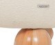 Puff Ball Feet em Boucle Aveludado Branco, Branco | WestwingNow