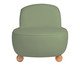 Poltrona Ball Feet em Boucle Aveludado Verde, Verde | WestwingNow