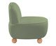 Poltrona Ball Feet em Boucle Aveludado Verde, Verde | WestwingNow