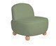 Poltrona Ball Feet em Boucle Aveludado Verde, Verde | WestwingNow