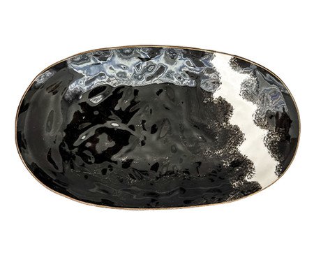 Centro de Mesa Oval Dual Preto | Westwing