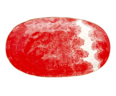 Centro de Mesa Oval Dual Vermelho | Westwing