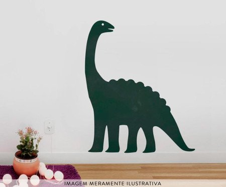 Adesivo de Parede Lousa Dinossauro Braquiossauro Verde - Hometeka | WestwingNow