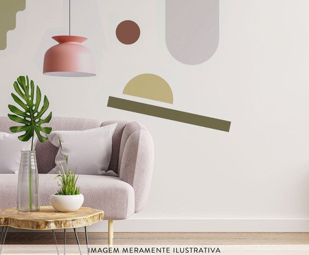 Adesivo de Parede Formas Geométricas Boho Verde - Hometeka | WestwingNow