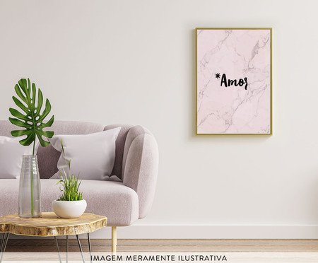 Poster Amor Rosa A3 - Hometeka | WestwingNow