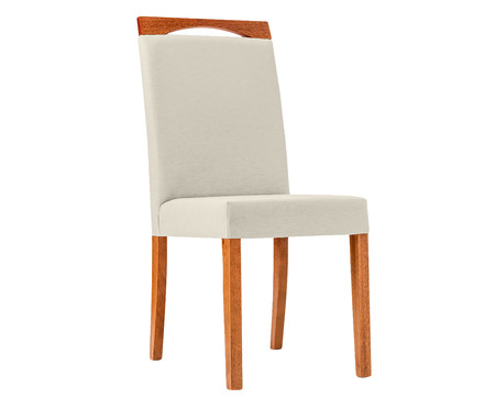 Cadeira em Madeira e Tecido Luana - Cinza | WestwingNow