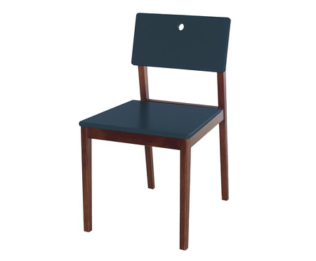 Cadeira Flip Azul Escuro  - Hometeka