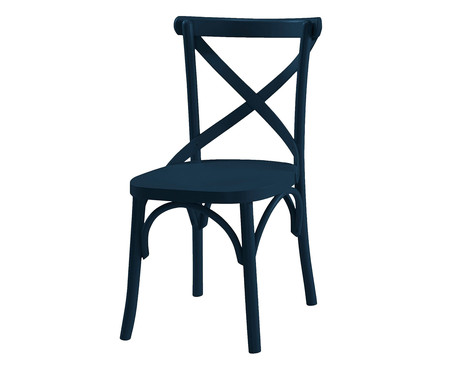 Cadeira X Azul Escuro  - Hometeka